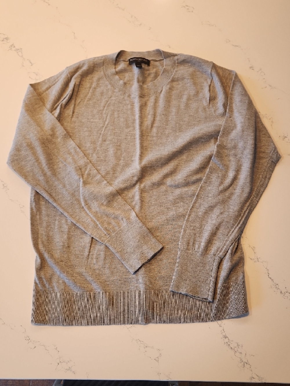 Banana Republic Gray Crewneck Sweater